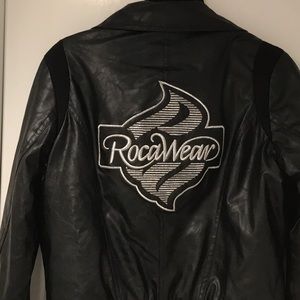 ROCAWEAR Vegan Leather Bomber Jacket